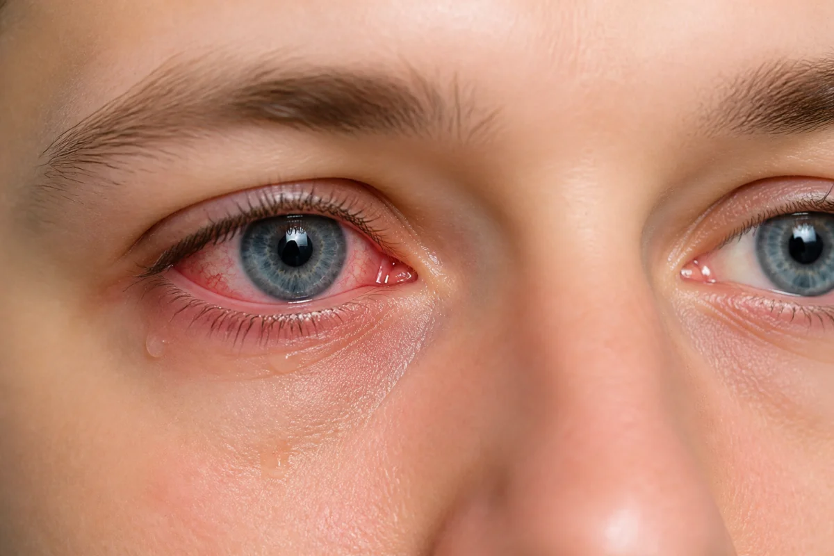 gene dans l oeil