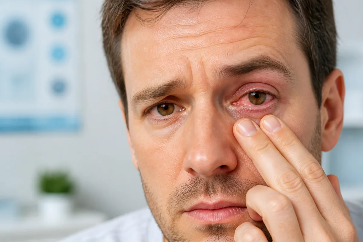 gene dans l oeil
