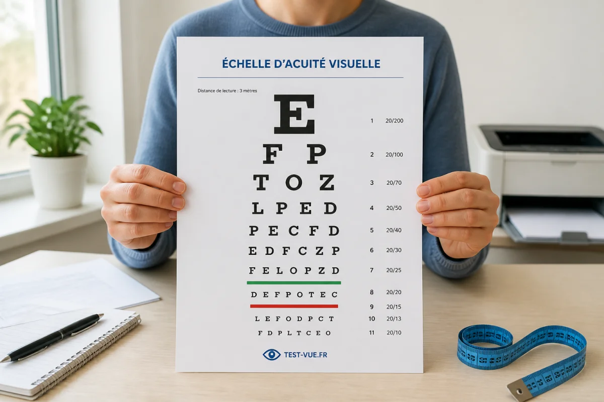 echelle d acuité visuelle a imprimer