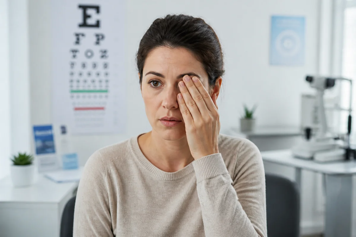 voir flou d'un oeil subitement